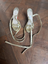 Christian LOUBOUTIN authentic shoes pumps, platform, wrapping  laces on ankles