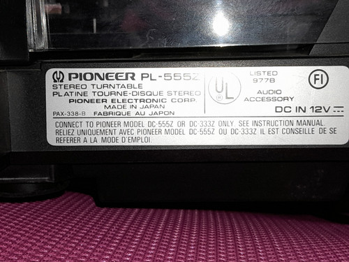 Pioneer pl555z ricambi - pioneer,