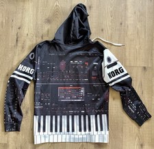 Rara giacca con cappuccio cerniera promozionale tastiera arrangiatore professionale Korg pa4x