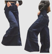 Jeans larghi unisex gamba