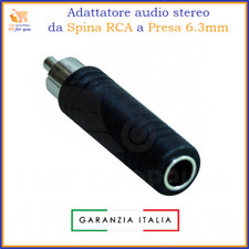 Adattatore rca jack 6.3 stereo