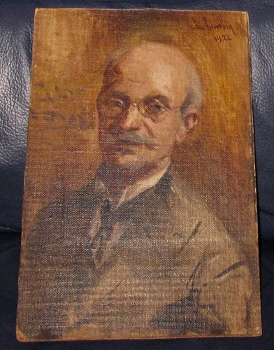 1922 olio tela riportato - 1922, su