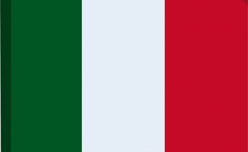 Bandiera italia con asola - con,