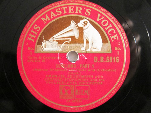 78rpm bloch schelomo - 3x,