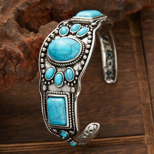 Bracciale vintage turchese - bracciale,