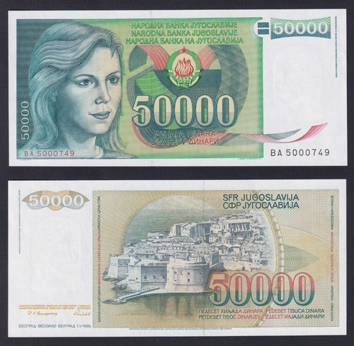 Banconota jugoslavia 50000 - banconota,