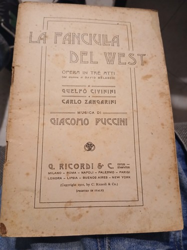 Libretto fanciulla del west - libretto,