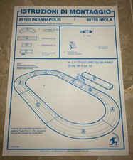 FOGLIO ISTRUZIONI DI MONTAGGIO Della Pista Tyco Arcofalc IMOLA INDIANAPOLIS