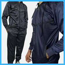 Tuta completa da uomo acetata con cappuccio sportiva di ginnastica palestra xxl