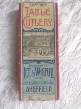 6 Coltelli Colazione Burro Formaggi Frutta Scatola Originale Lee & Wigfull