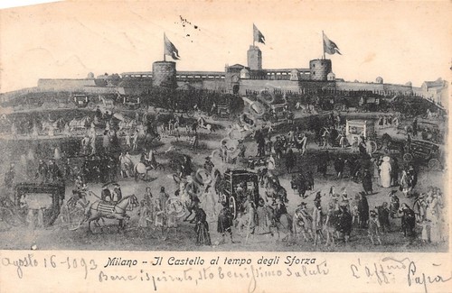 Cartolina milano castello - il,