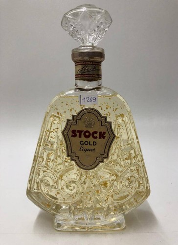 Vintage bottle stock - bottle, gold