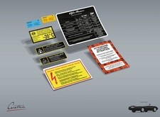 KIT ADESIVI ALFA ROMEO SPIDER DUETTO 4° SERIE 1600 - 8 adesivi