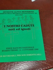 Cartolina Divisione Alpina Monte Rosa Raduno Nazionale Boario Terme RSI B2