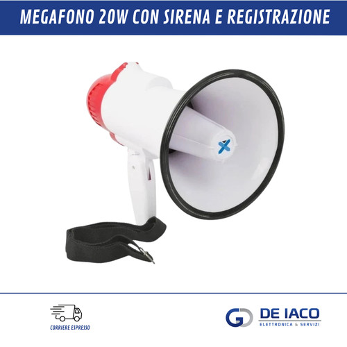 Meg020 megafono 20w - -,