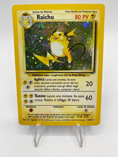 Carta pokemon raichu - pokemon,