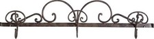 Attaccapanni appendiabito a 3 posti in ferro battuto largo 88 cm Arredo Ingresso