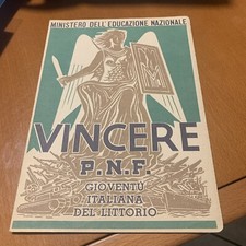 PAGELLA SCOLASTICA FASCISMO