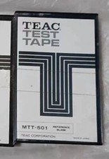 NUOVO NASTRO DI PROVA ORIGINALE TEAC MTT-501 RIFERIMENTO TIPO C-60 #D7