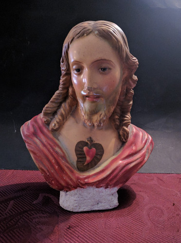 Antica statua del sacro cuore - del,