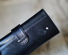 MONTBLANC - ASTUCCIO PER PENNE TRAVELLER IN PELLE NERA - CONDIZIONE D'USO