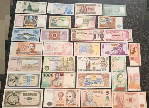 Lotto banconote mondiali - banconote,
