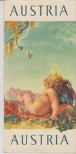 Cartina Pubblicità Turistica - AUSTRIA - Anni 50
