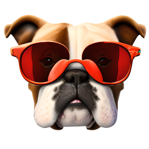 Adesivi auto bulldog inglese - auto,