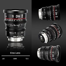 Meike S35 Prime 12mm T2.5 Manual Wide Angle Cinema Lens for Canon EF/PL-Mount
