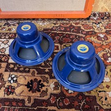 Coppia altoparlanti vintage 1964 Celestion Vox G12 T530 blu Alnico 8ohm 12" *anni '60*