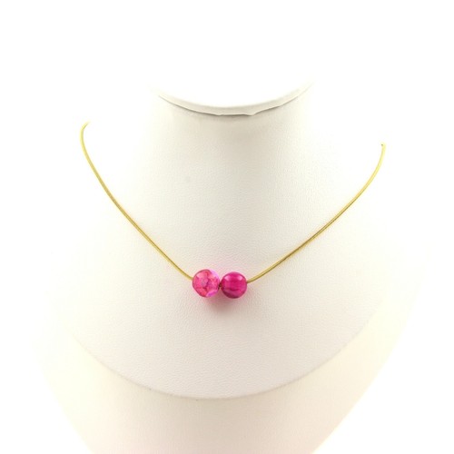 Collana perle agata - collana, 2