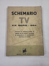 SCHEMARIO TV XIX SERIE 1964 RACCOLTA 60 SCHEMI CIRCUITI TELEVISORI IL ROSTRO