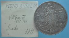 VITTORIO EMANUELE III 5 LIRE 1911 CINQUANTENARIO MONETE DA COLLEZIONE ARGENTO