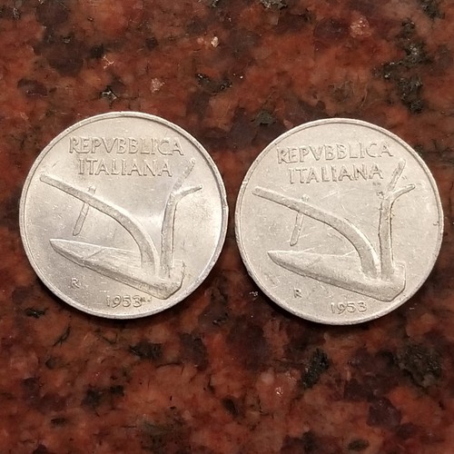 1953 italy lire coin - coin,