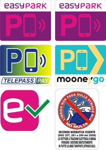 Adesivo easypark mooney - pz,