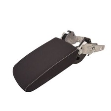 Bracciolo Centrale Davanti VW Golf Sportsvan Tessuto Nero Titanio Cucitura Beige