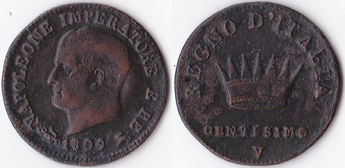 Napoleone centesimo 1809v - napoleone, 1