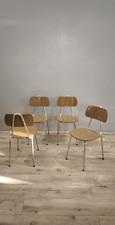 84145 Set n 4 sedie in formica marrone