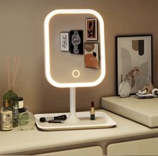 Specchio Da Tavolo Led Trucco con luce regolabile, dimmer touch, rotazione