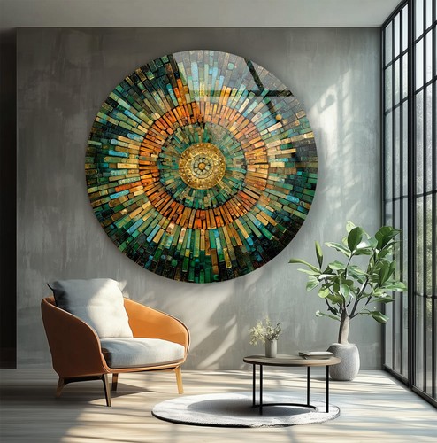 Arte parete vetro temperato - da,