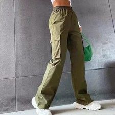 PANTALONI CARGO DONNA LARGHI