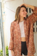 Kimono Duster In Seta Pura