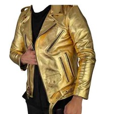 Giacca biker uomo vera pelle