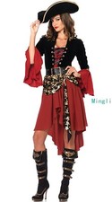 Costume Halloween Pirata Rosso