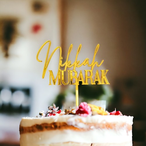 Acrilico nikkah mubarak - acrilico,