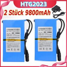 2 Pezzi 12V 9800mAh Batteria