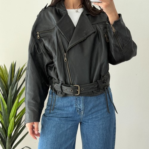Giacca moto pelle vintage - moto,