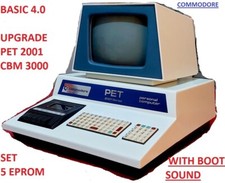 COMMODORE PET 2001 BASIC 4.0 CBM UPGRADE KIT 5 CHIP EPROM WITH BOOT CHIRP SOUND