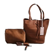 Kaylee Tote Bag e Borsa a Tracolla Collezione Coveri in Marrone Chiaro