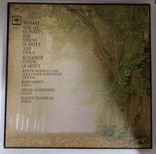 MOZART - The six quintets 3x LP 33 giri CLASSICA BOX COLUMBIA